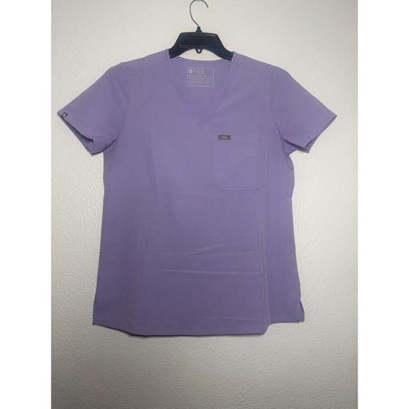 FIGS Casma Scrub Top Purple V-Neck Technical Collection FW1000 Womens Small - Picture 2 of 8